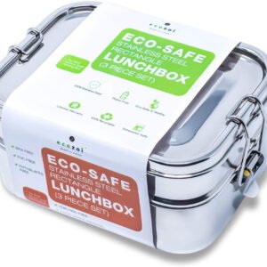 STAINLESS STEEL LUNCH BOX, 2 TIER LEAK PROOF 1700ML
