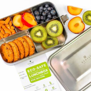 STAINLESS STEEL LUNCH BOX, 5 COMPARTMENT LEAK PROOF, 1500 ML