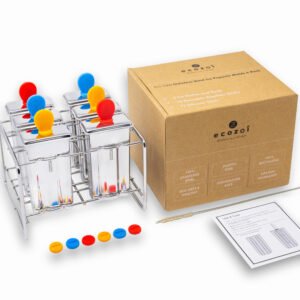 Stainless Steel Popsicle Molds and Rack, Square Shape, Steel Sticks